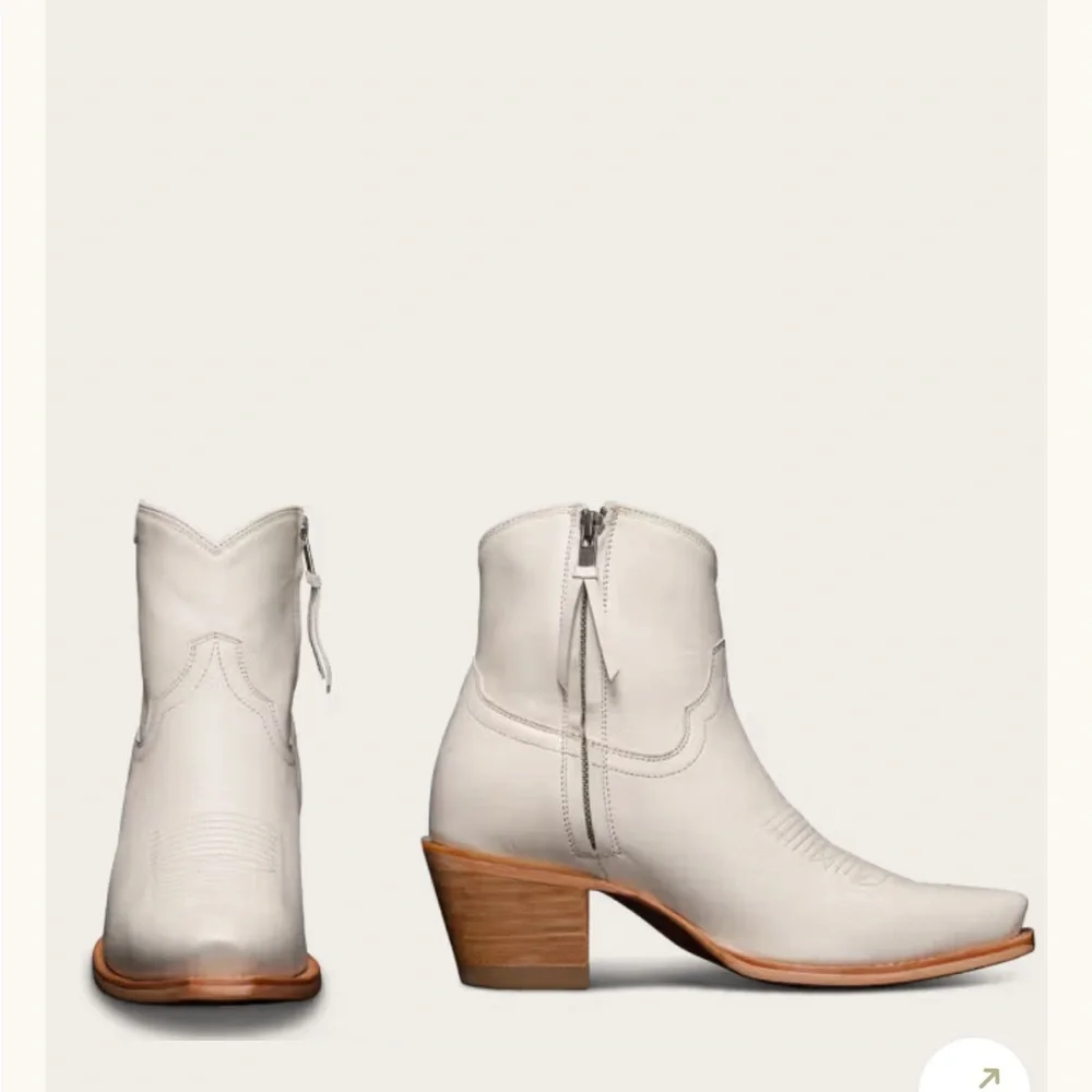 Tecovas "The Daisy Booties" in Bone - Picture 2 of 11